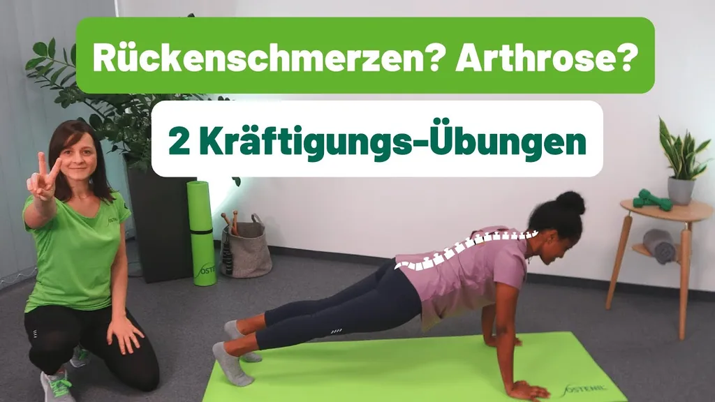 Vorschaubild des Videos: 2 schnelle Kräftigungsübungen bei Rückenschmerzen durch Arthrose