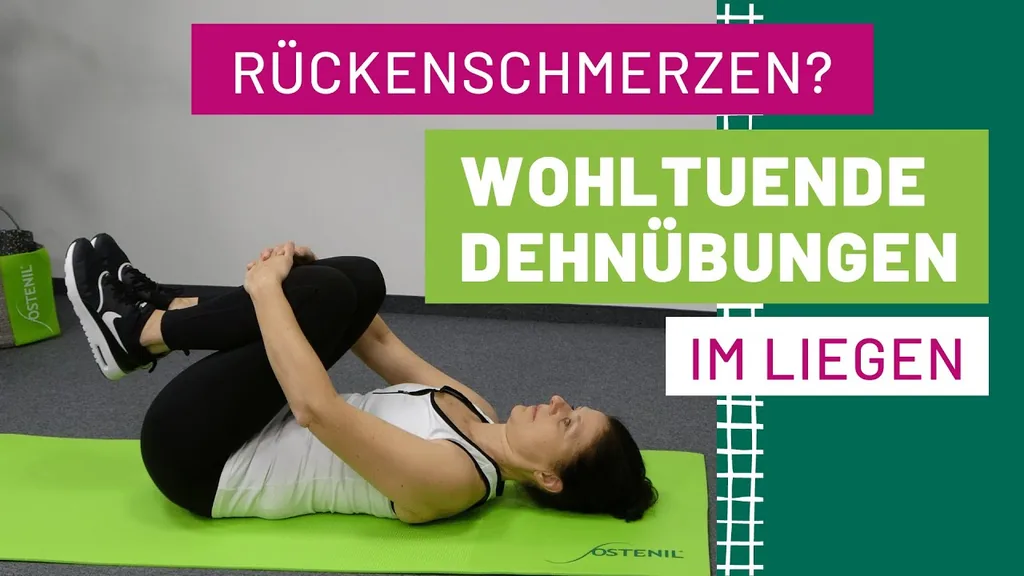 Vorschaubild des Videos: Rückenschmerzen? 2 wohltuende Dehnübungen im Liegen ✔️